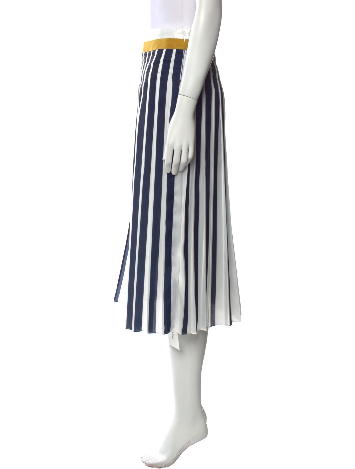Victoria Victoria Beckham Striped Midi Length Skirt