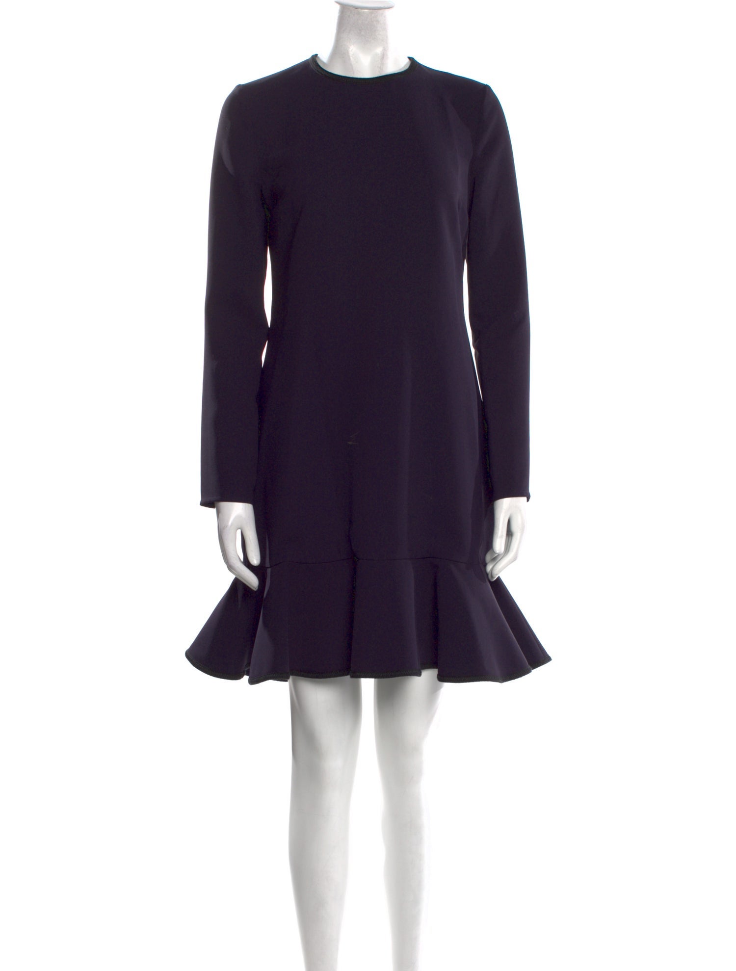 Victoria Victoria Beckham Crew Neck Mini Dress