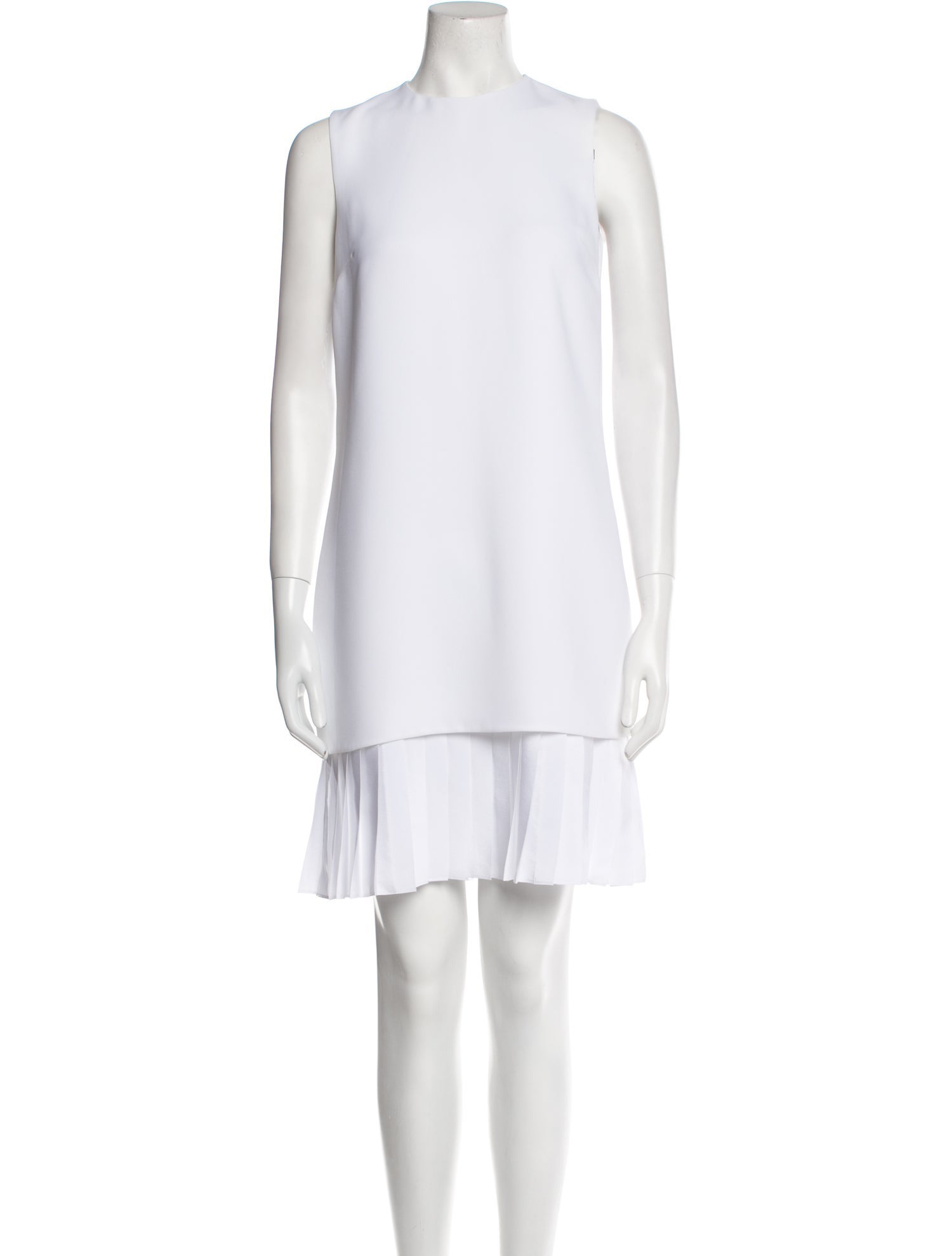 Victoria Victoria Beckham Crew Neck Knee-Length Dress