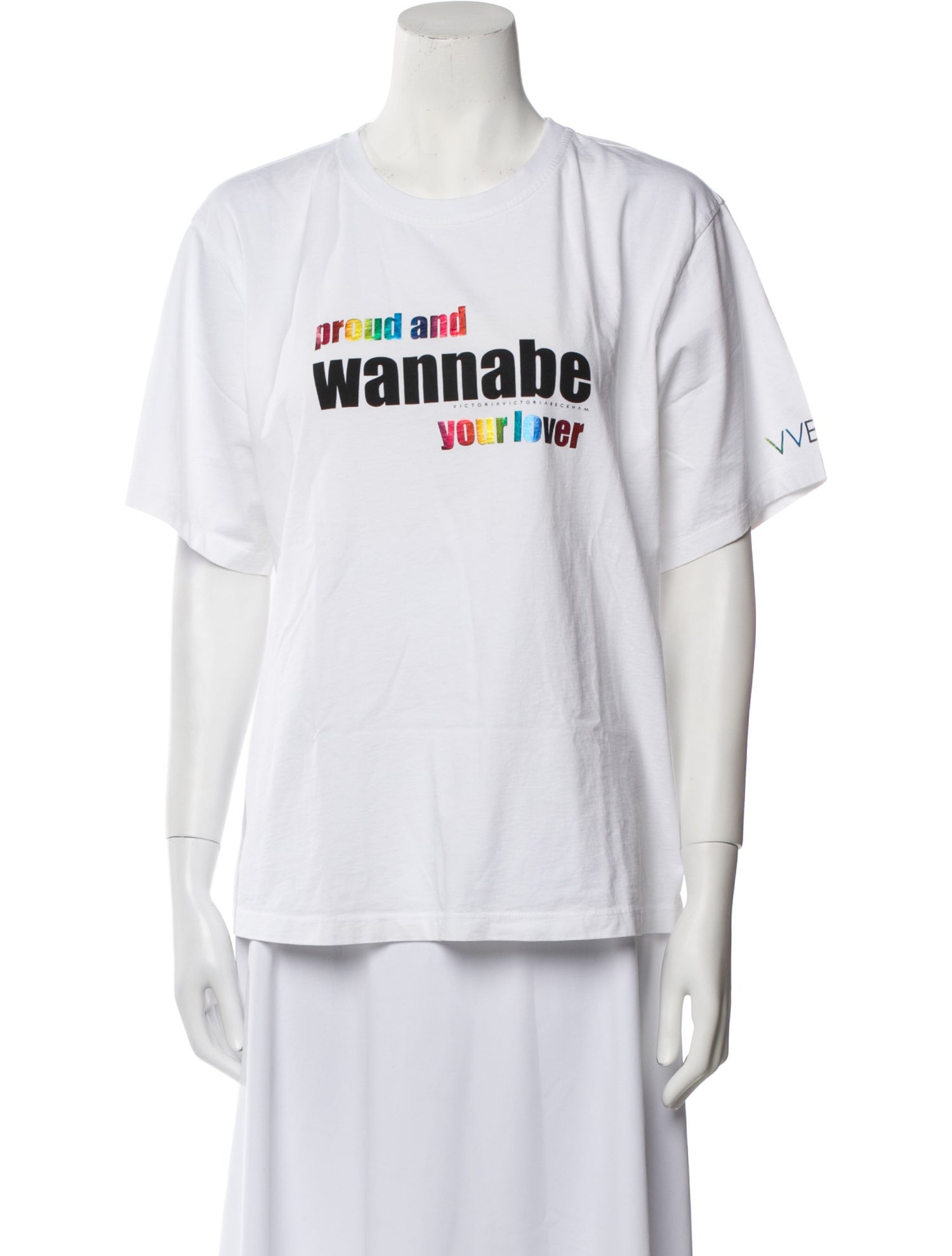 Victoria Victoria Beckham Graphic Print Crew Neck T-Shirt