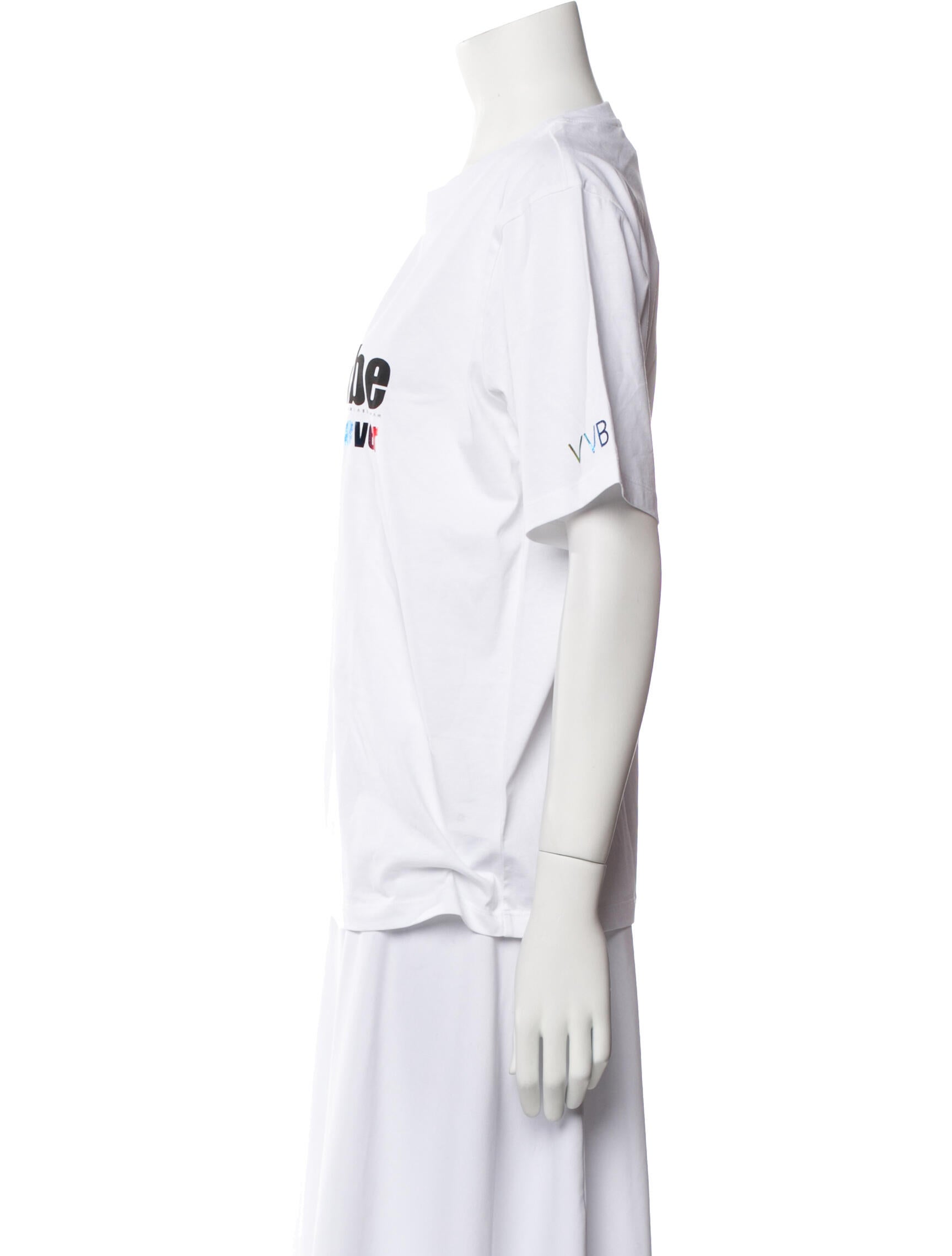 Victoria Victoria Beckham Graphic Print Crew Neck T-Shirt w/ Tags