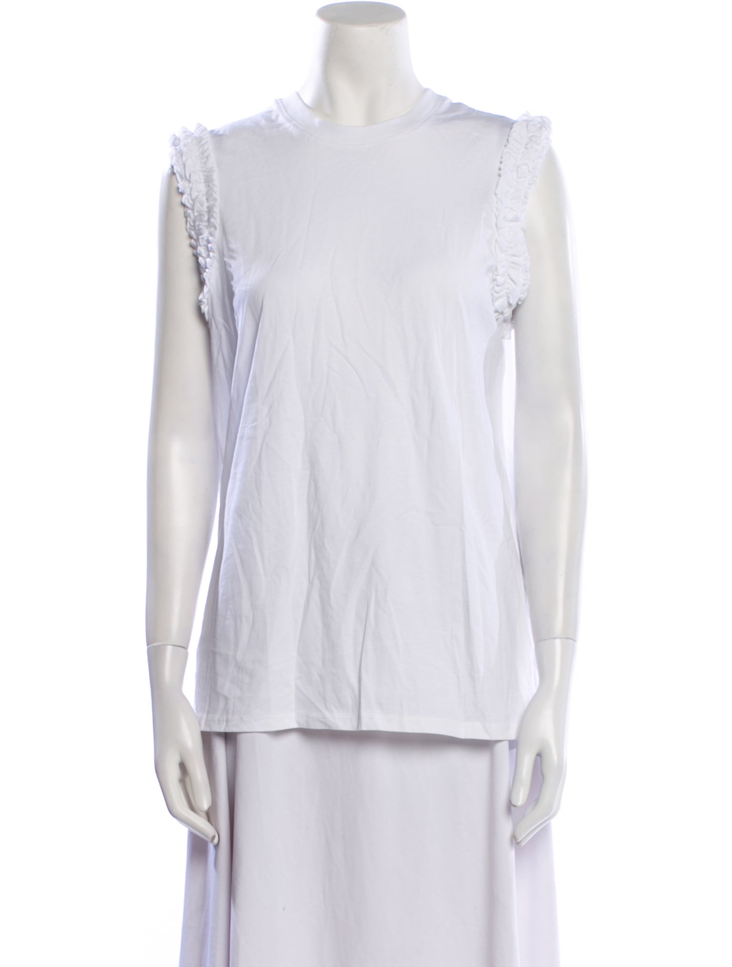 Victoria Victoria Beckham Crew Neck Short Sleeve Tank Top