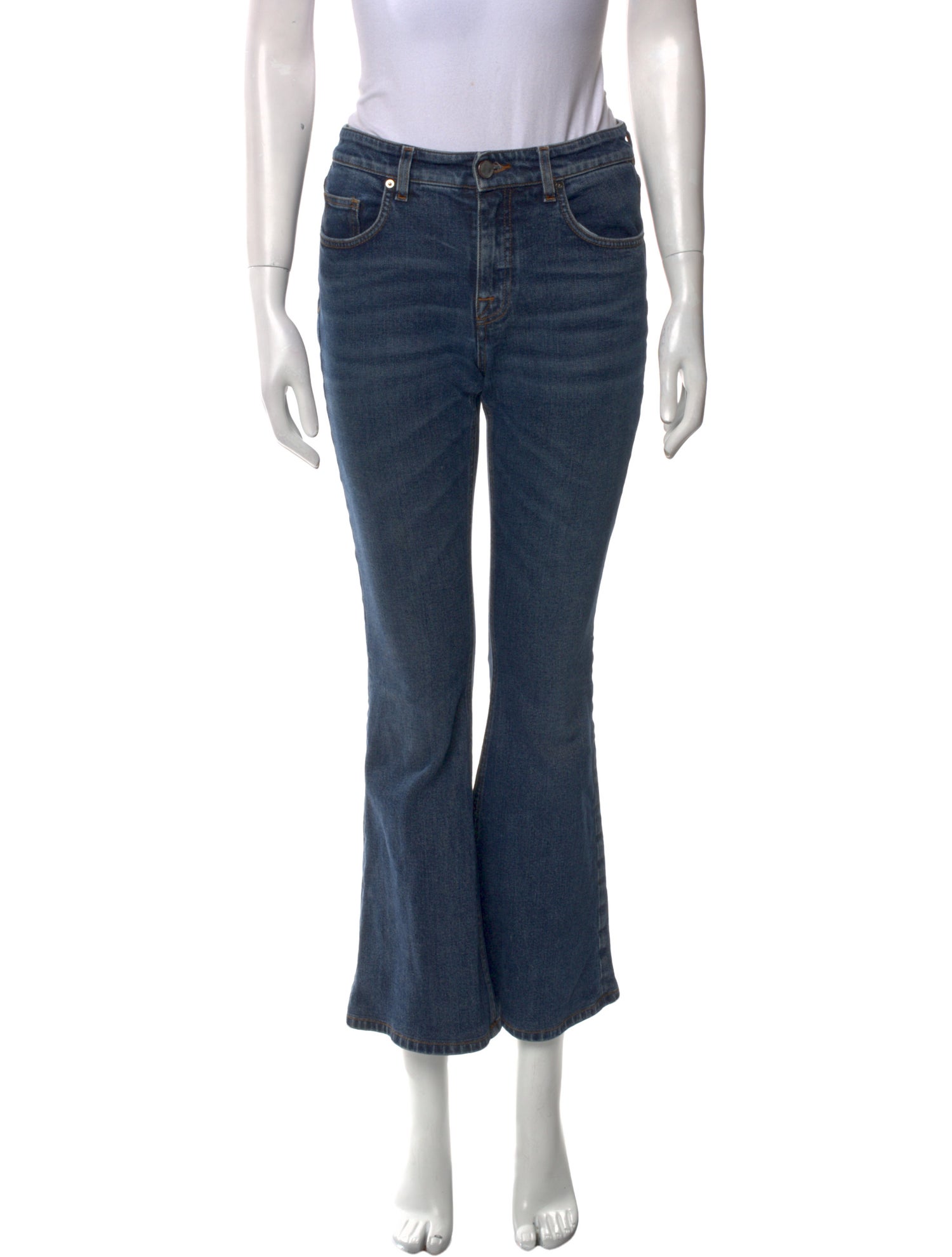 Victoria Victoria Beckham Mid-Rise Wide Leg Jeans