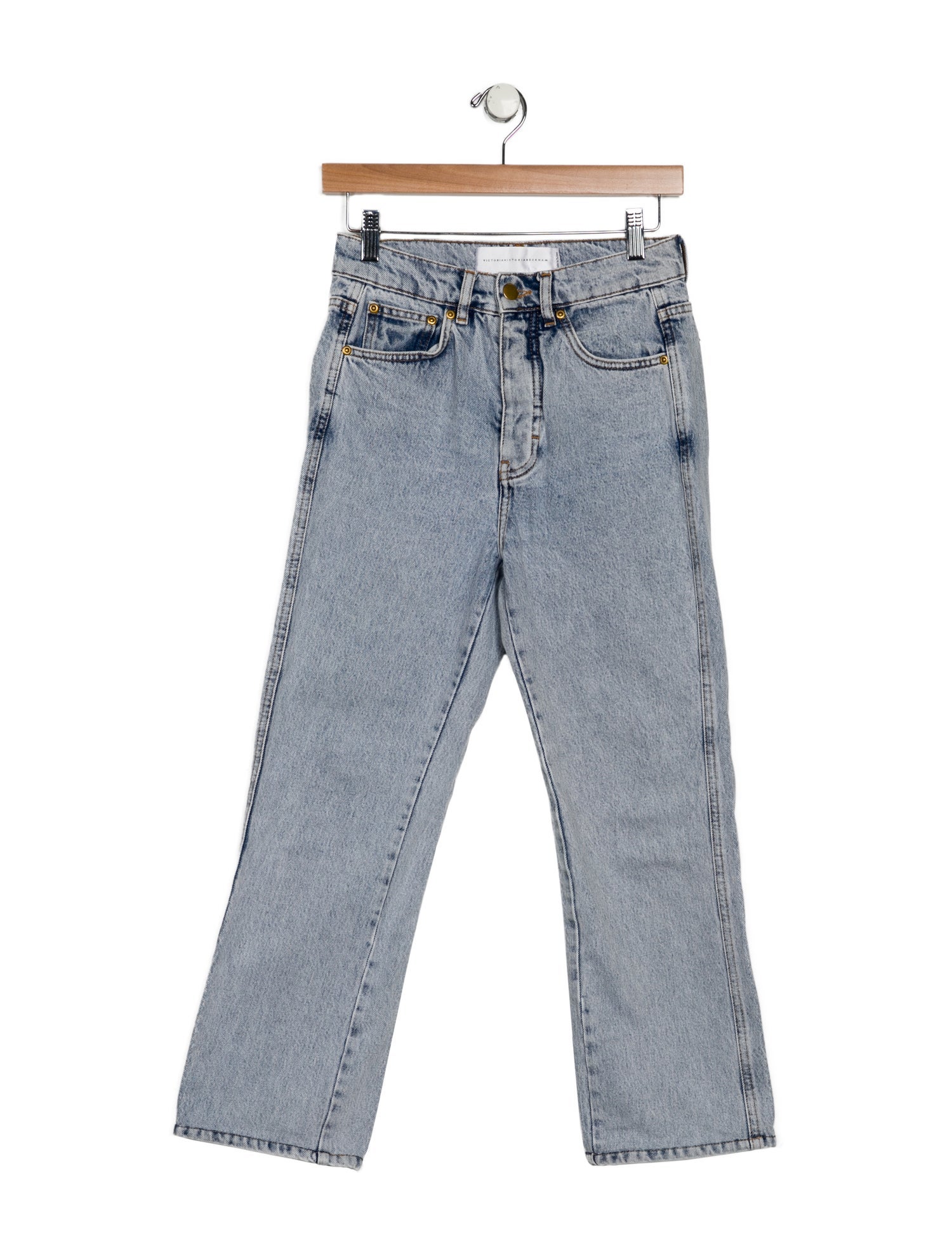 Victoria Victoria Beckham Mid-Rise Straight Leg Jeans