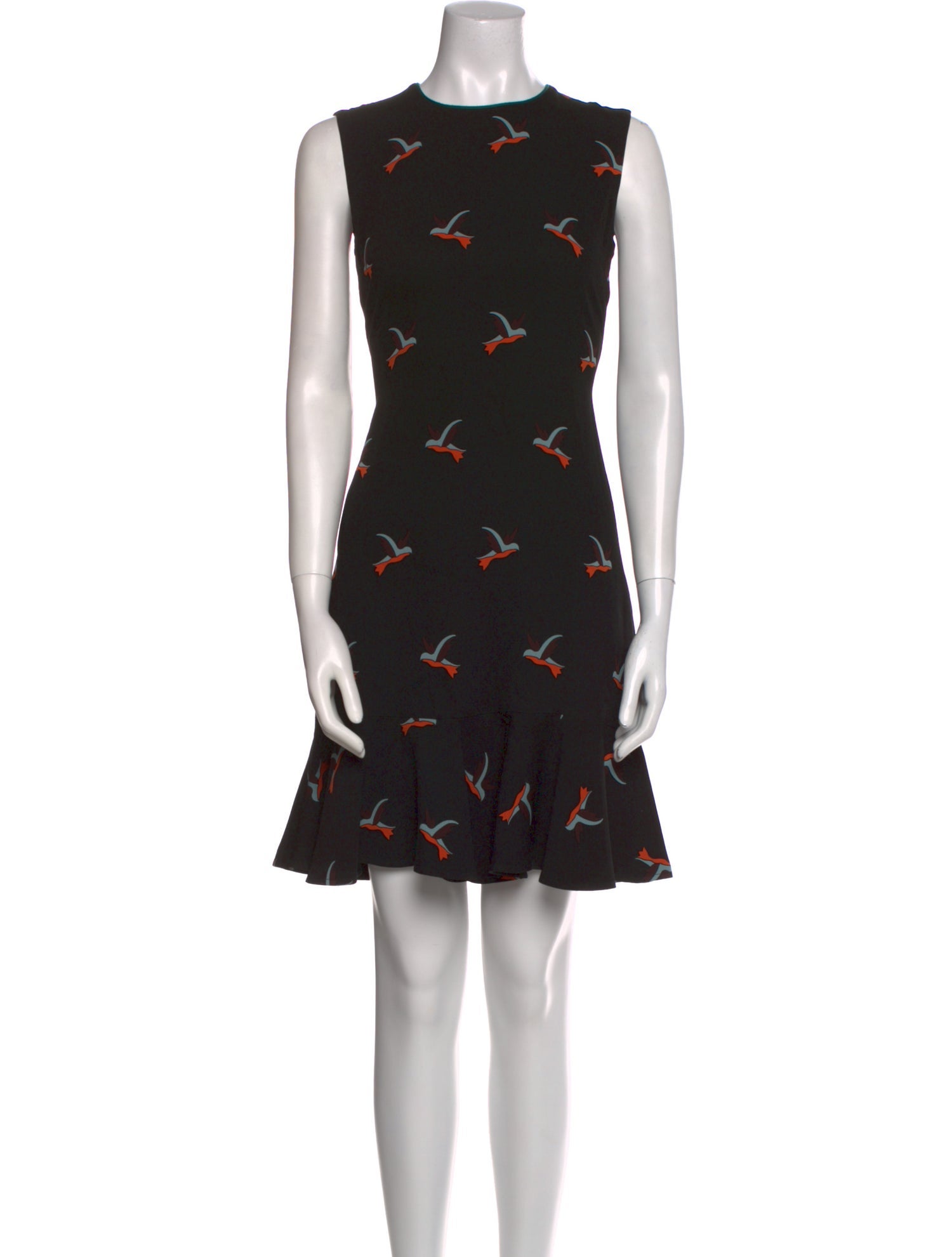 Victoria Victoria Beckham Printed Knee-Length Dress