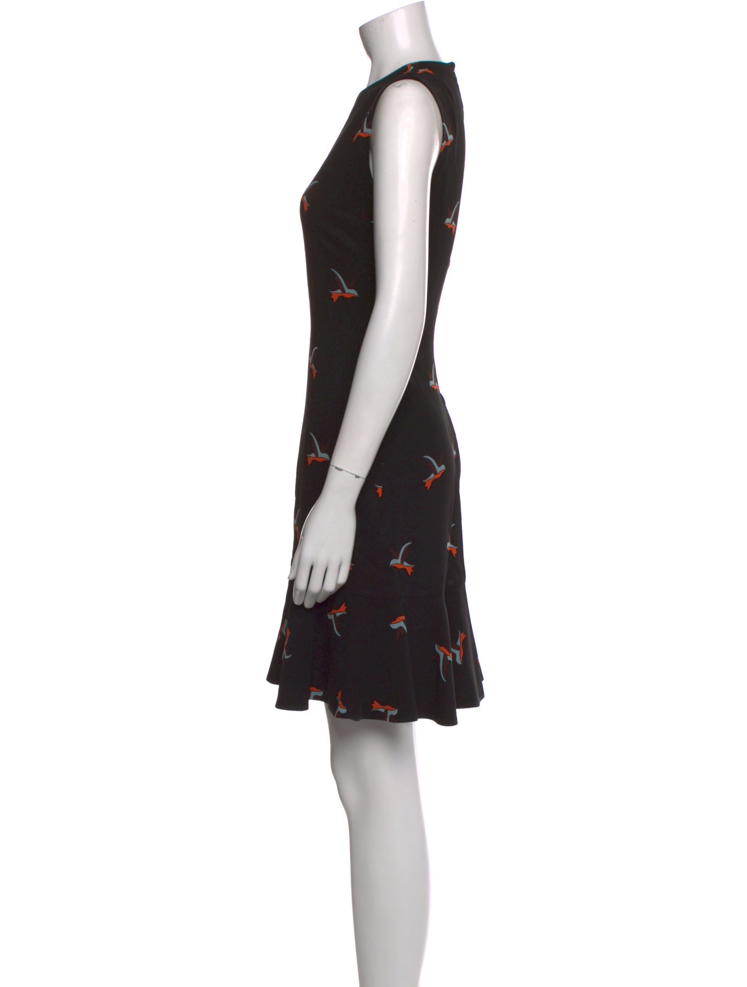 Victoria Victoria Beckham Printed Knee-Length Dress