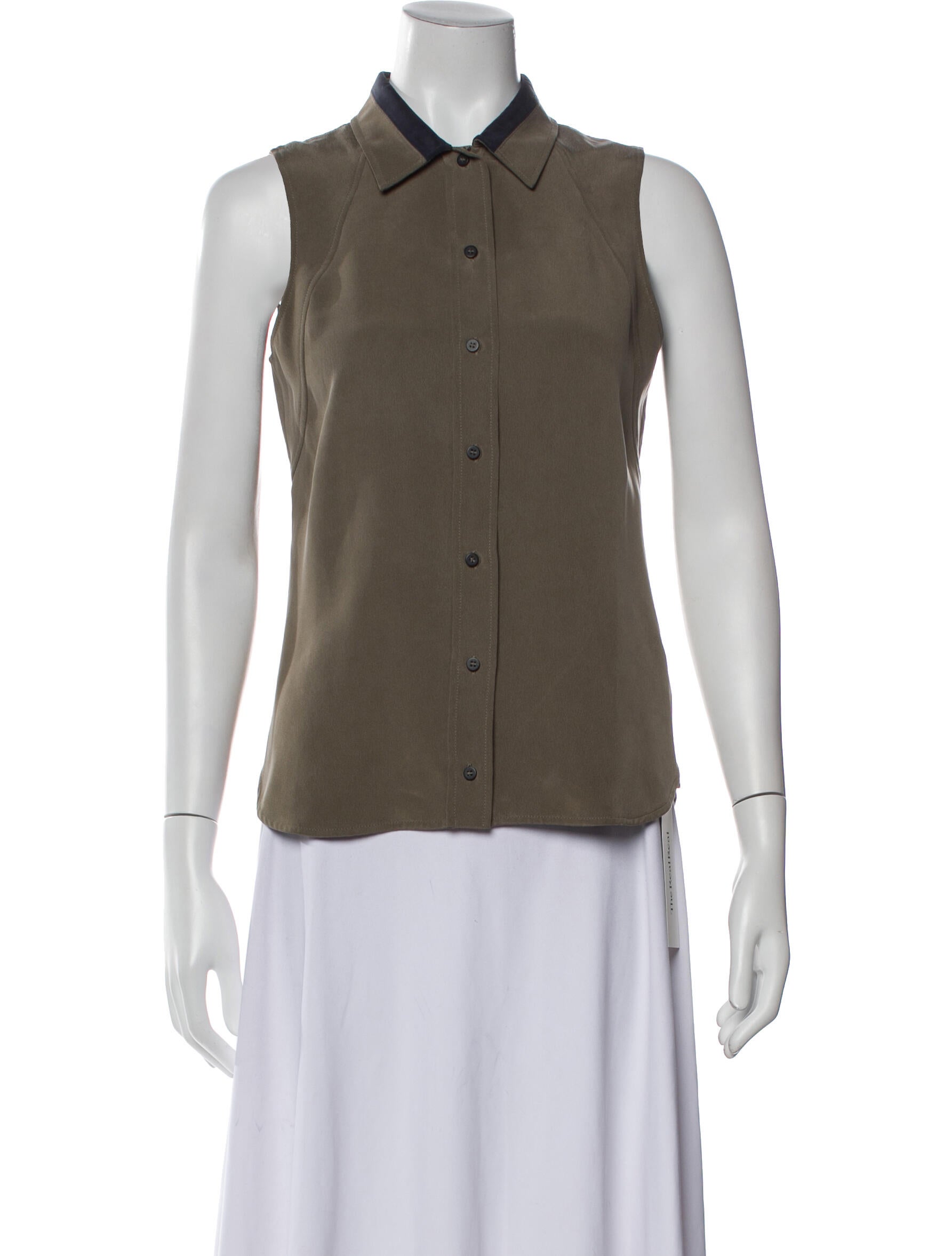 Victoria Victoria Beckham Sleeveless Button-Up Top