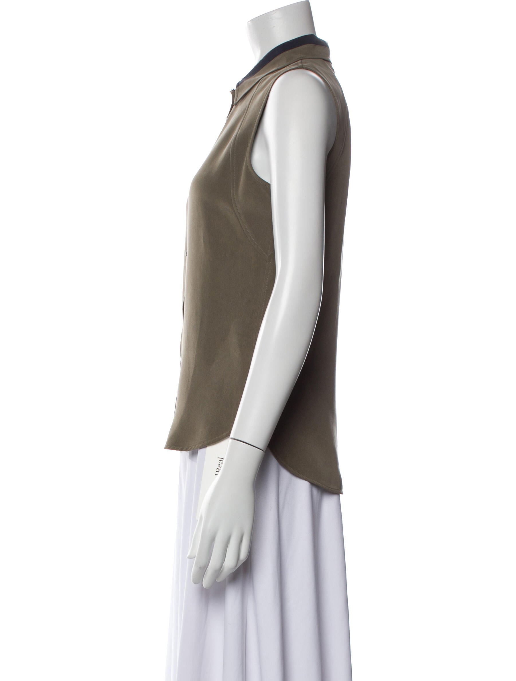 Victoria Victoria Beckham Sleeveless Button-Up Top