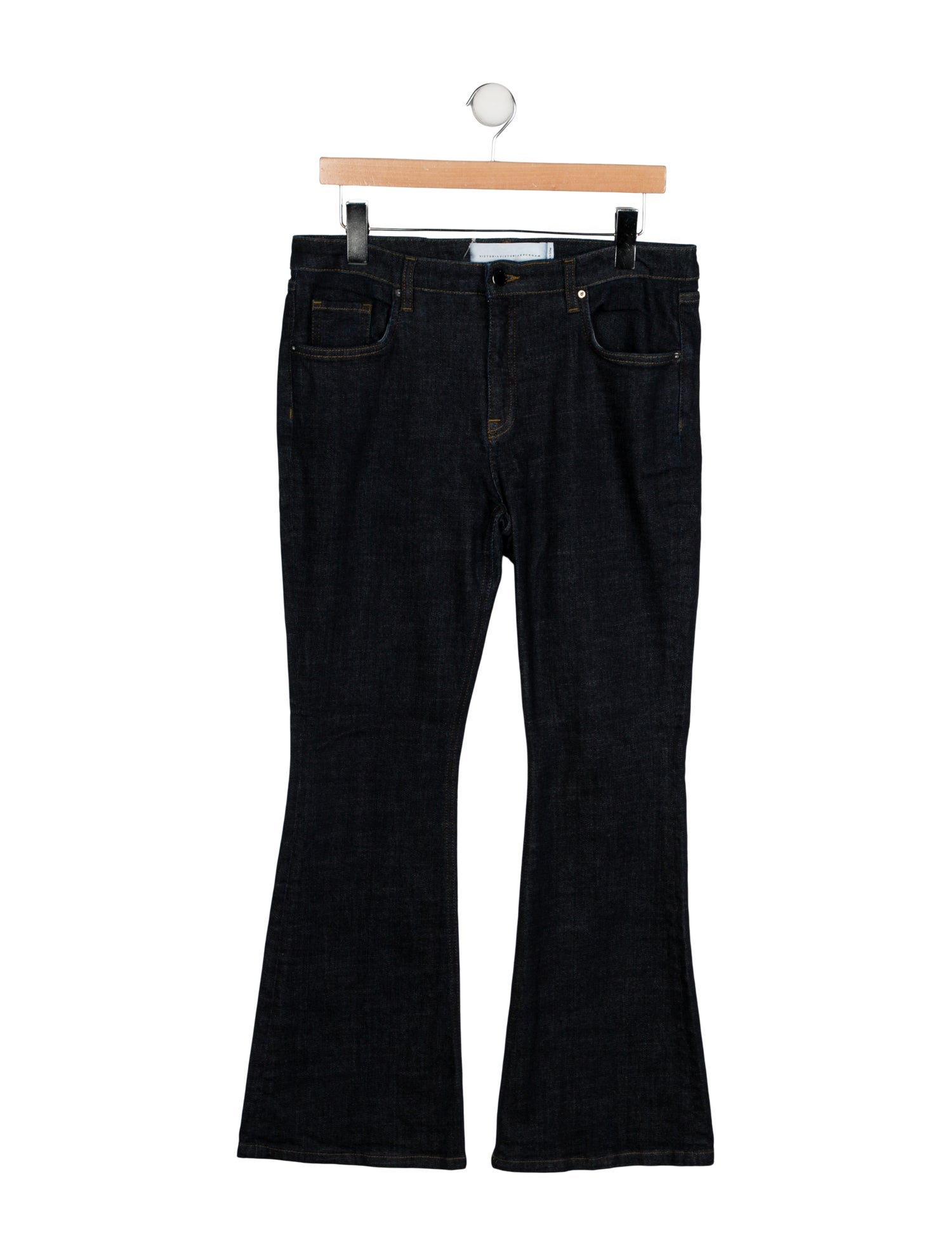 Victoria Victoria Beckham Mid-Rise Wide Leg Jeans