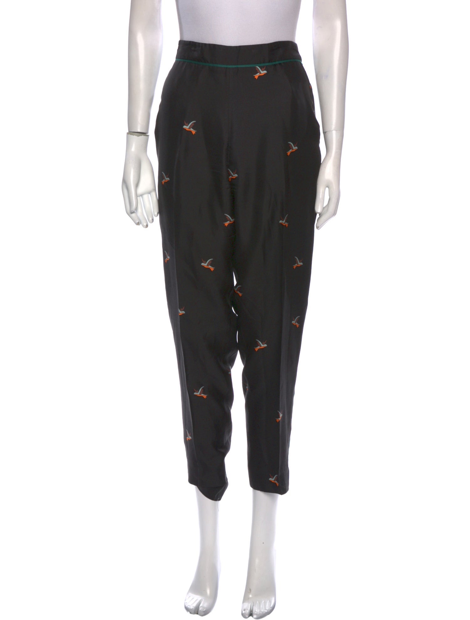 Victoria Victoria Beckham Silk Skinny Leg Pants