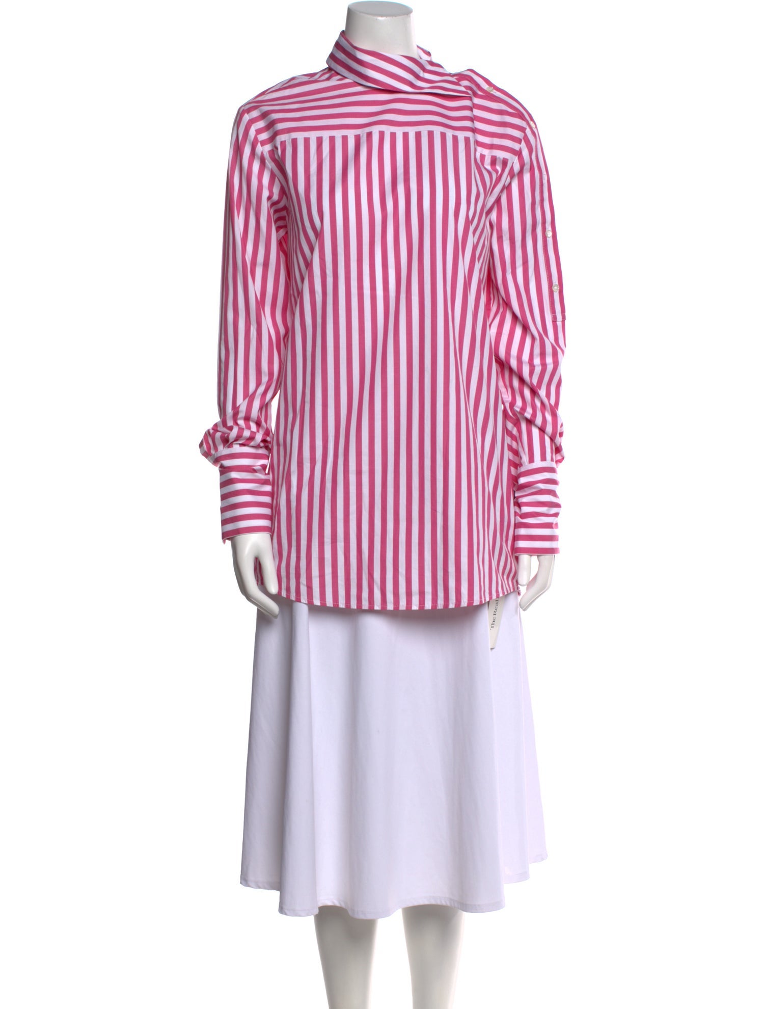 Victoria Victoria Beckham Striped Mock Neck Tunic