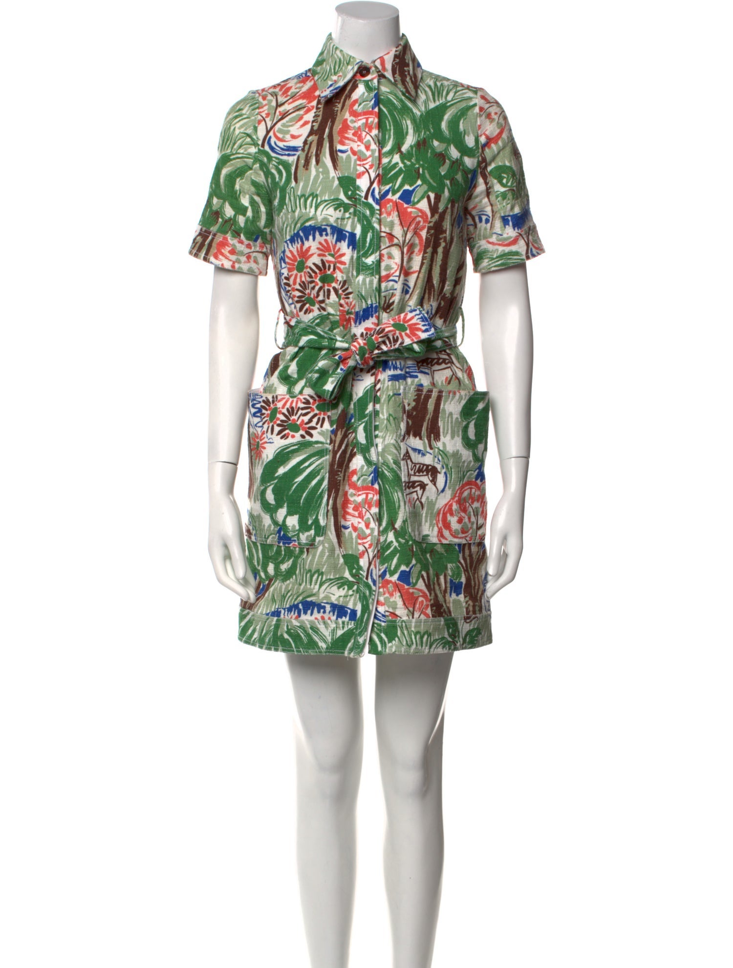 Victoria Victoria Beckham Printed Mini Dress