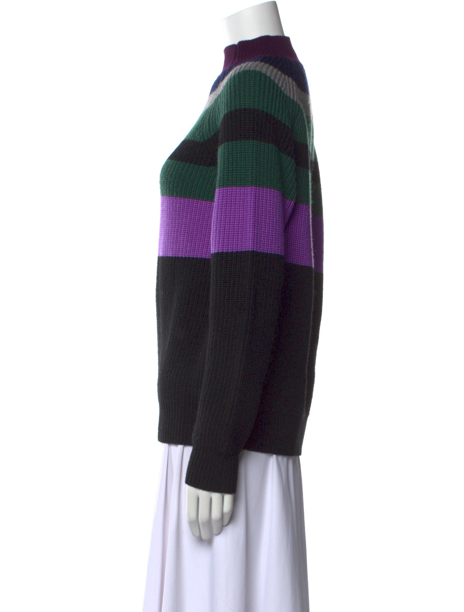Victoria Victoria Beckham Wool Striped Sweater