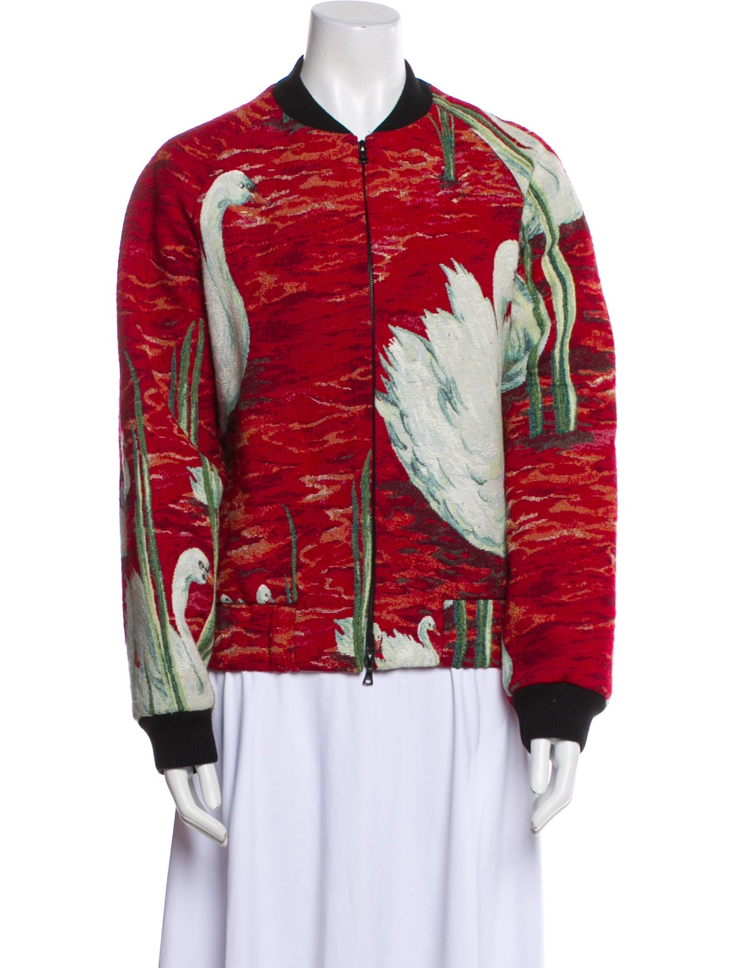 Victoria Victoria Beckham Graphic Print Bomber Jacket