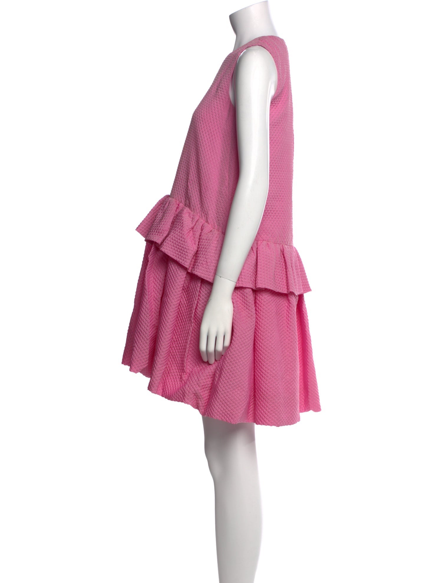 Victoria Victoria Beckham Crew Neck Mini Dress