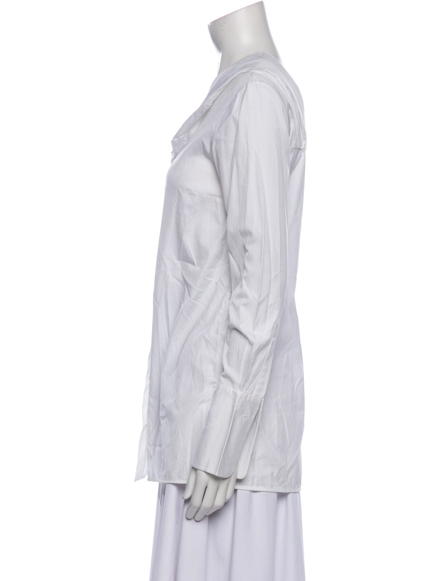 Victoria Victoria Beckham Asymmetrical Long Sleeve Tunic