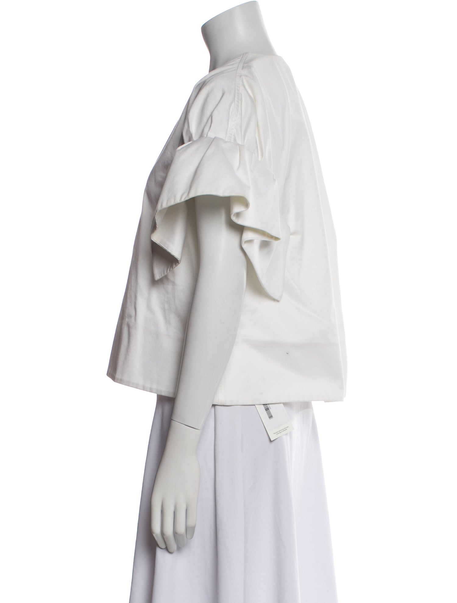 Victoria Victoria Beckham V-Neck Short Sleeve Blouse