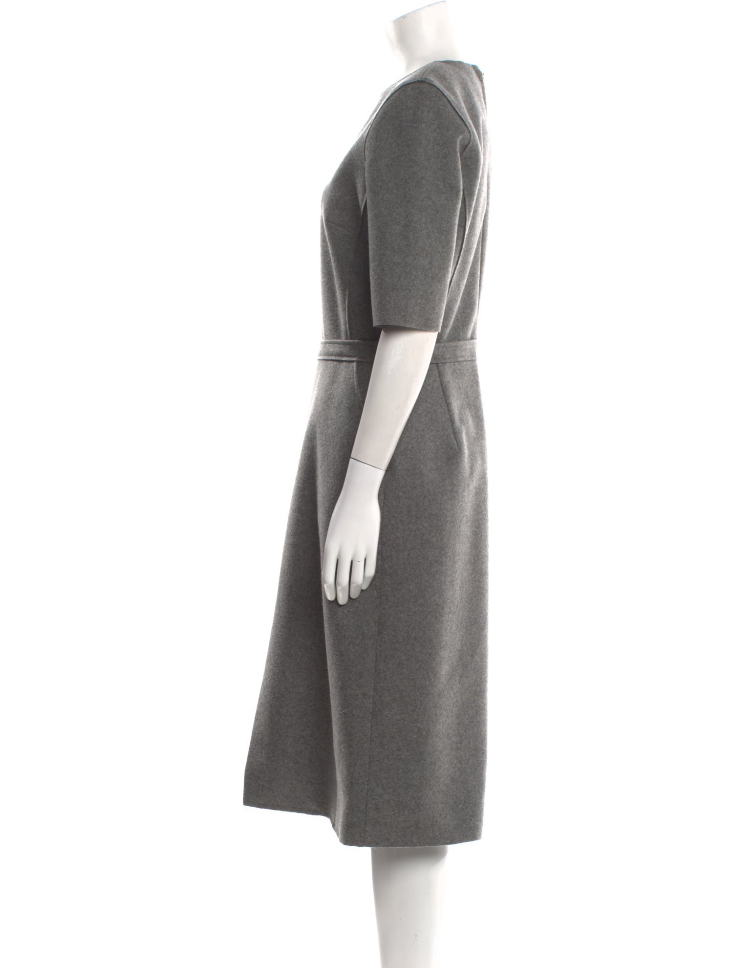 Victoria Victoria Beckham Wool Midi Length Dress