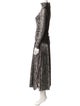 Victoria Victoria Beckham Patterned Long Dress