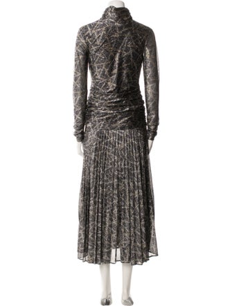 Victoria Victoria Beckham Patterned Long Dress