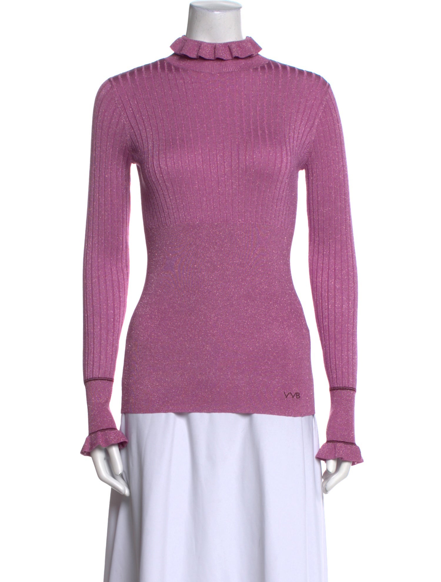 Victoria Victoria Beckham Mock Neck Long Sleeve Top