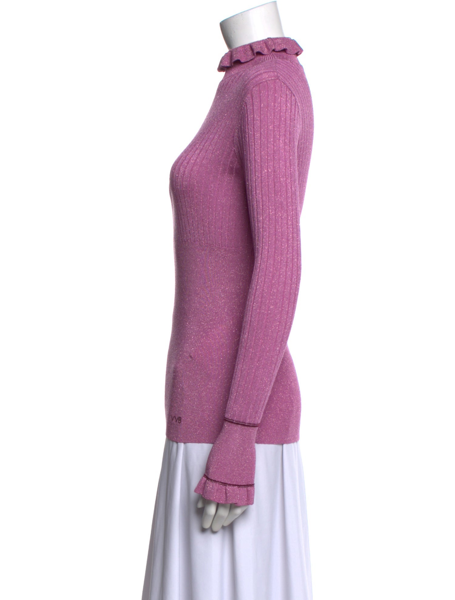 Victoria Victoria Beckham Mock Neck Long Sleeve Top