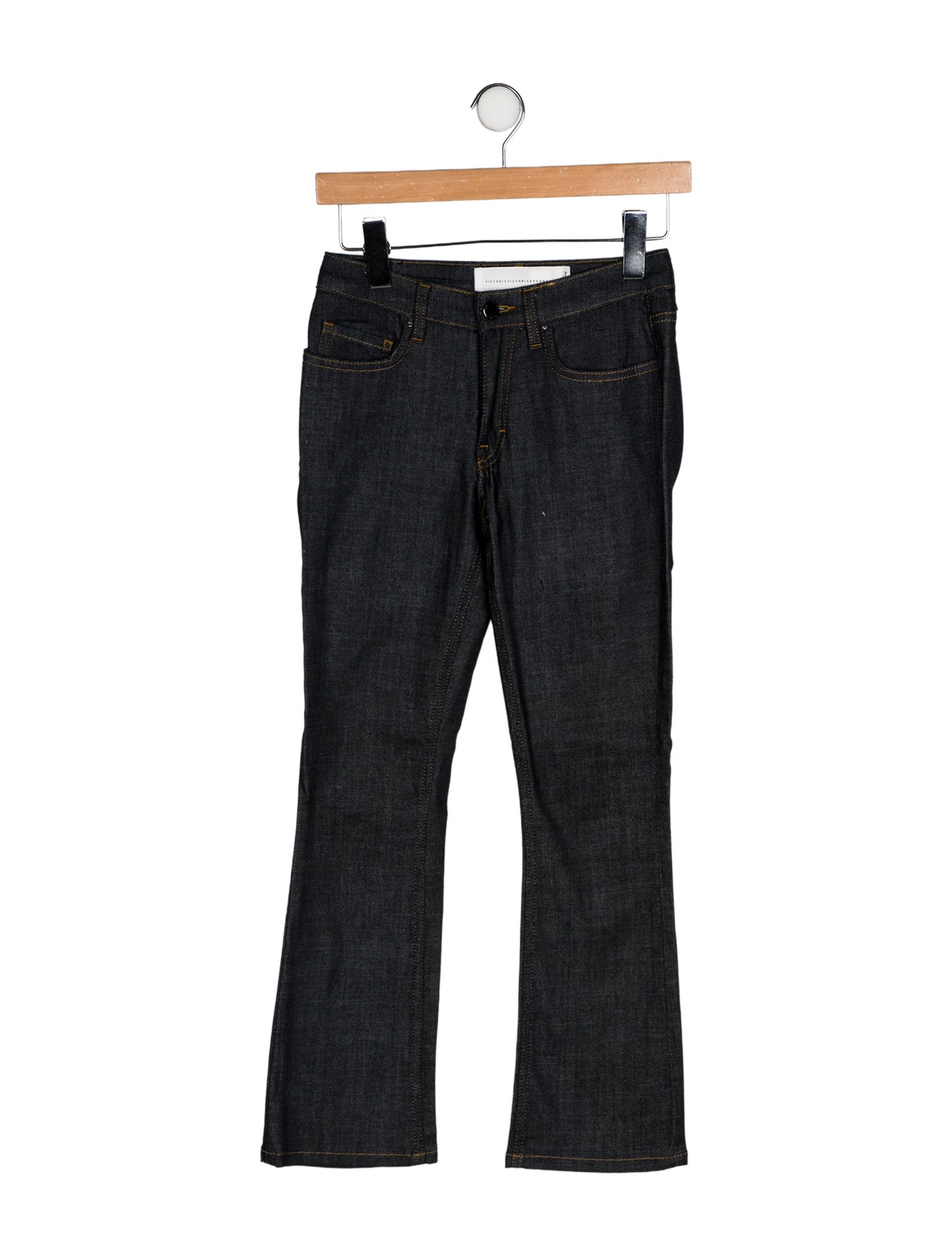 Victoria Victoria Beckham Mid-Rise Straight Leg Jeans
