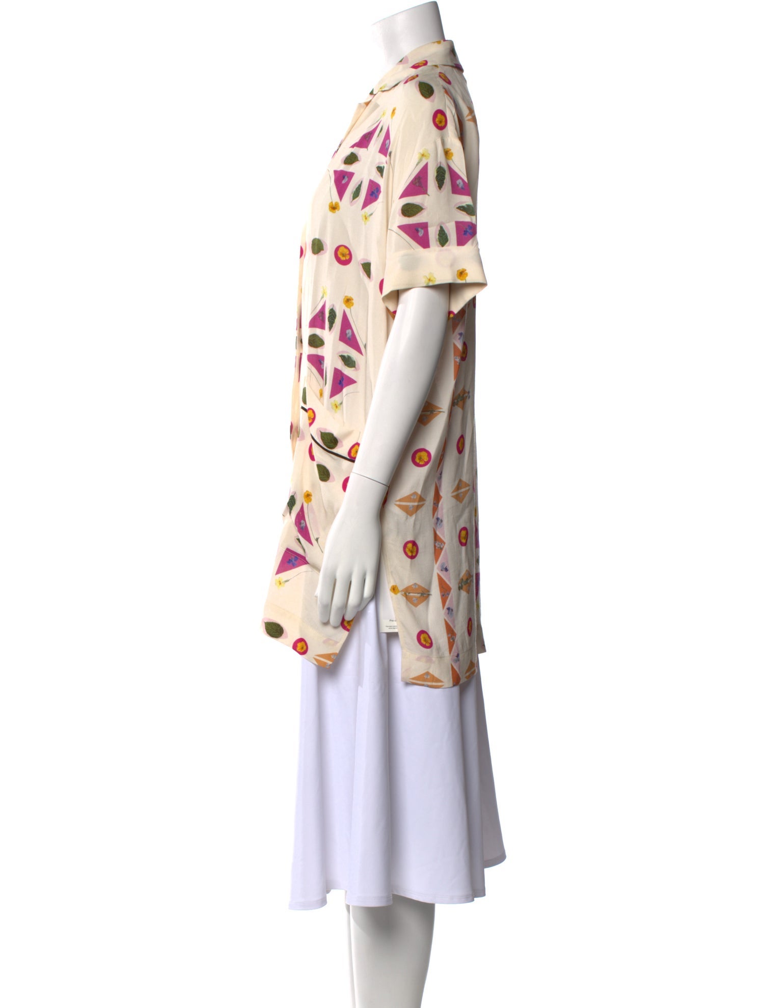 Victoria Victoria Beckham Printed V-Neck Tunic