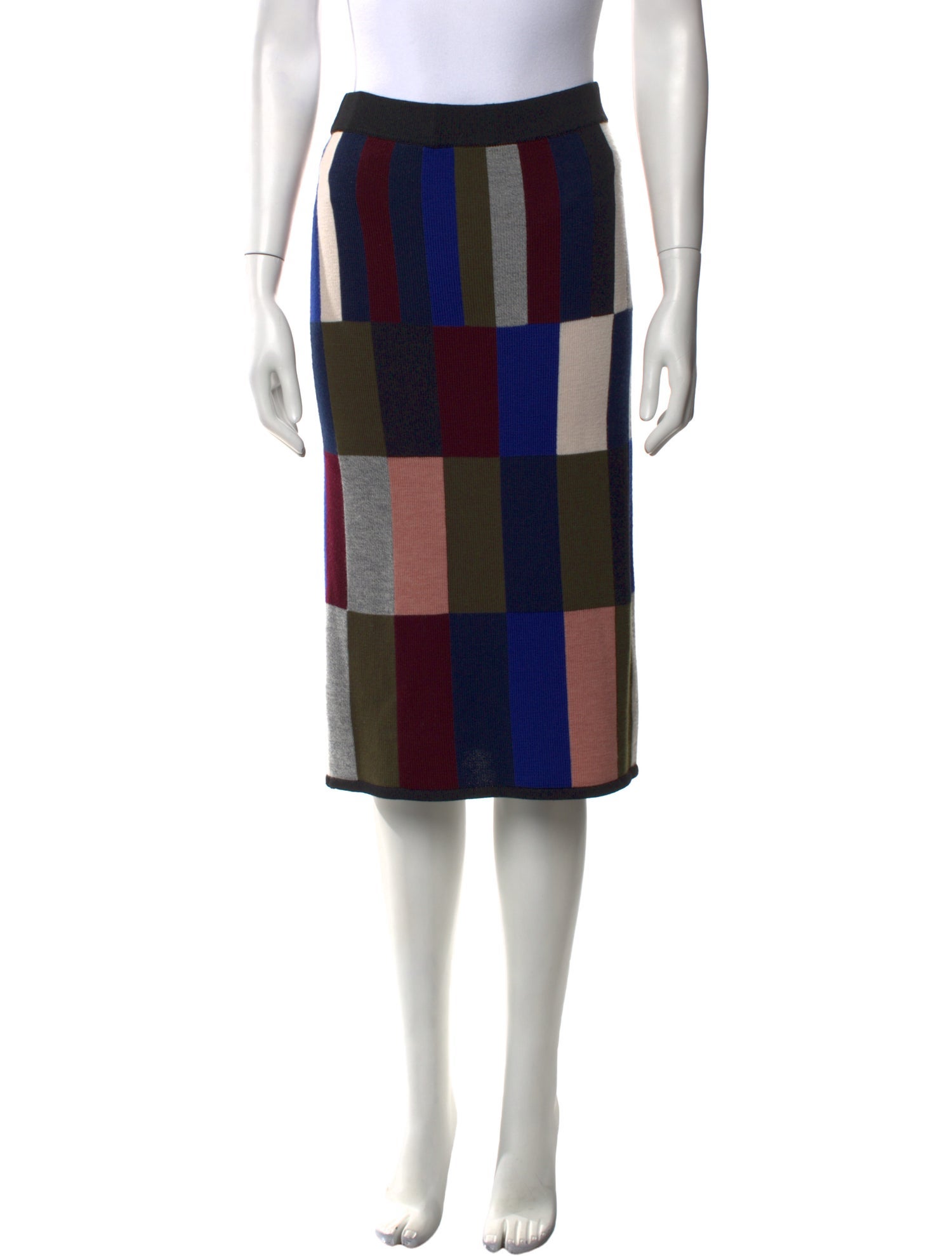 Victoria Victoria Beckham Wool Knee-Length Skirt