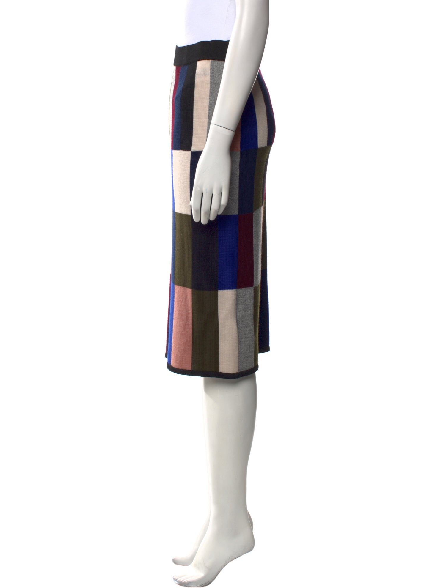 Victoria Victoria Beckham Wool Knee-Length Skirt