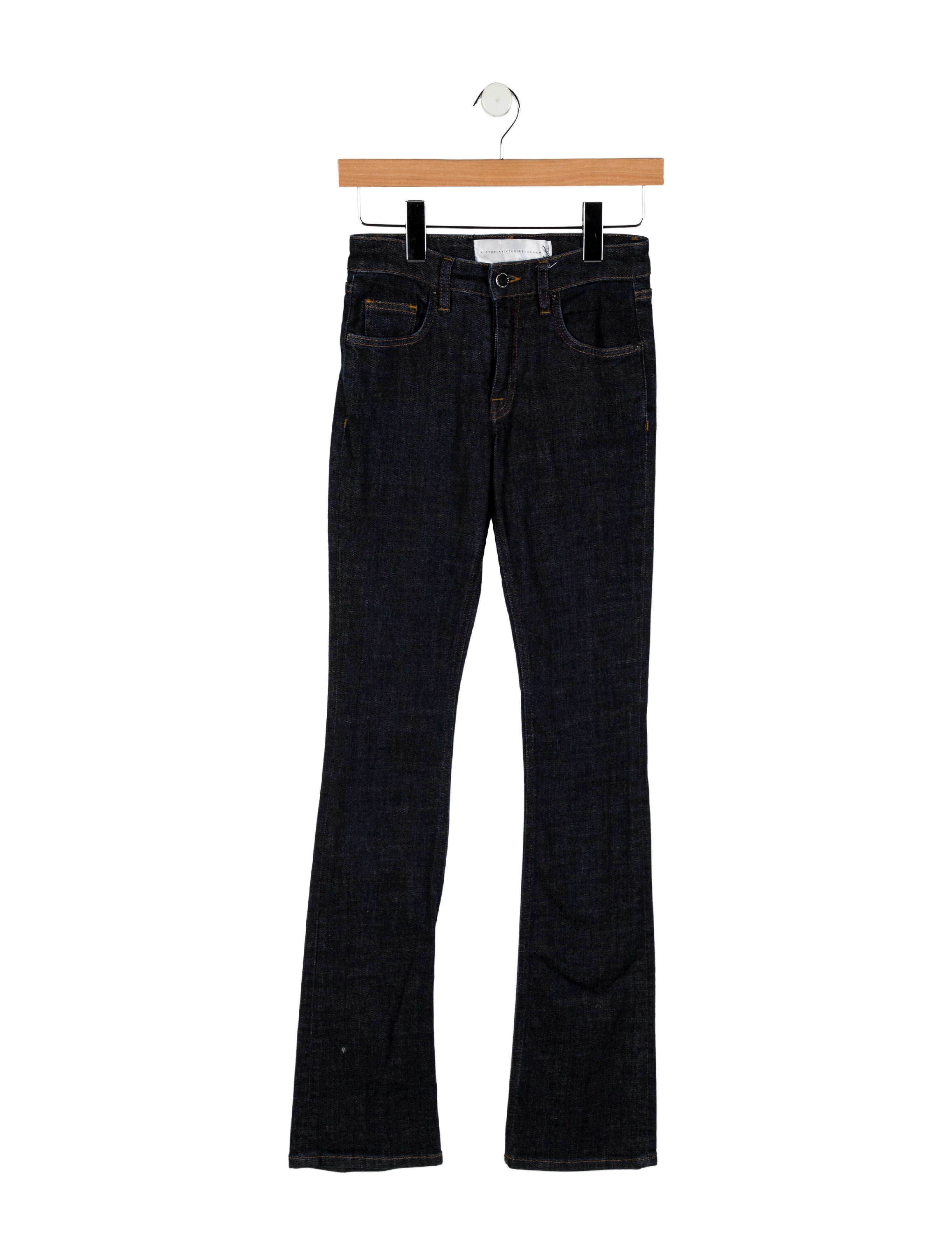 Victoria Victoria Beckham Mid-Rise Straight Leg Jeans