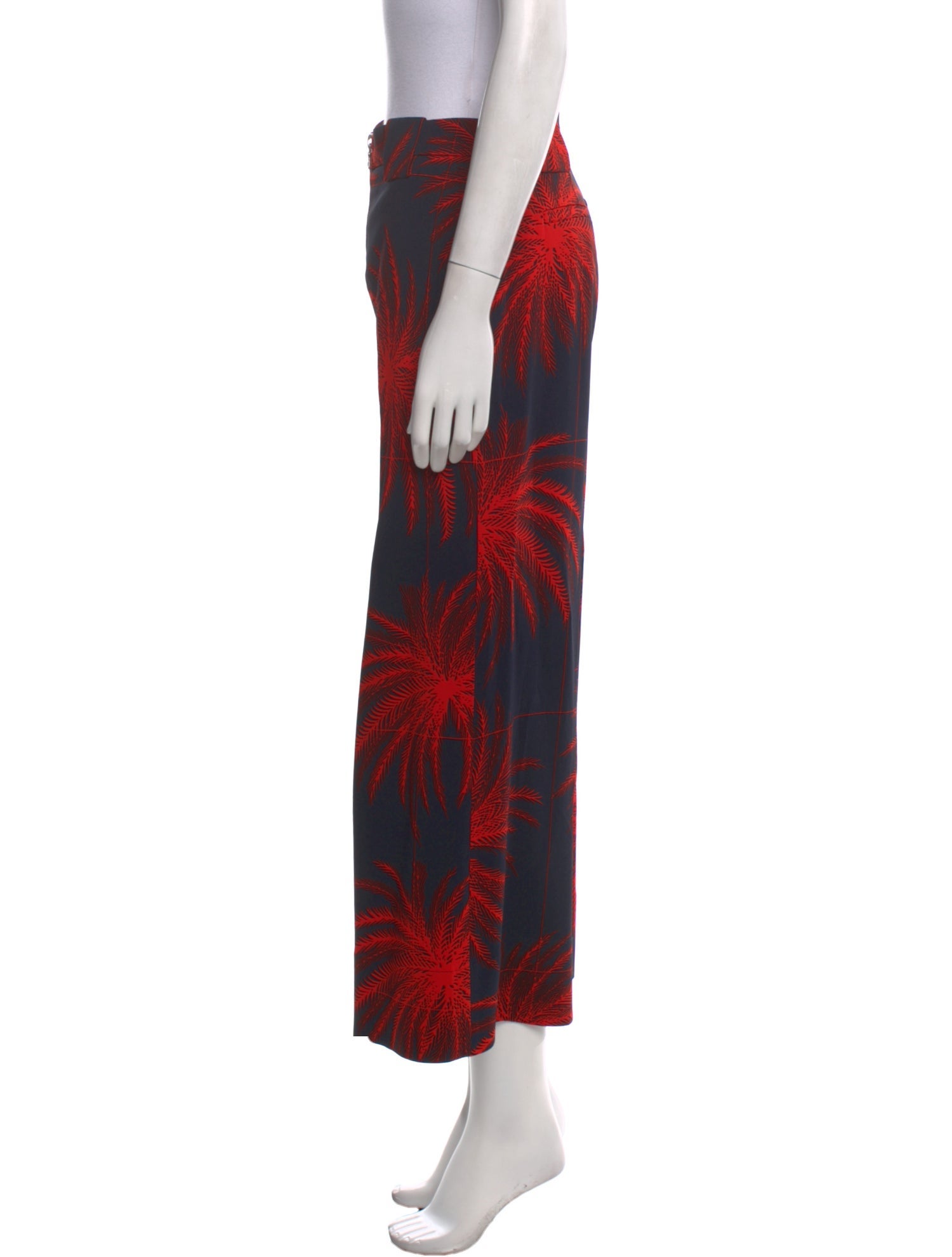 Victoria Victoria Beckham Printed Wide Leg Pants
