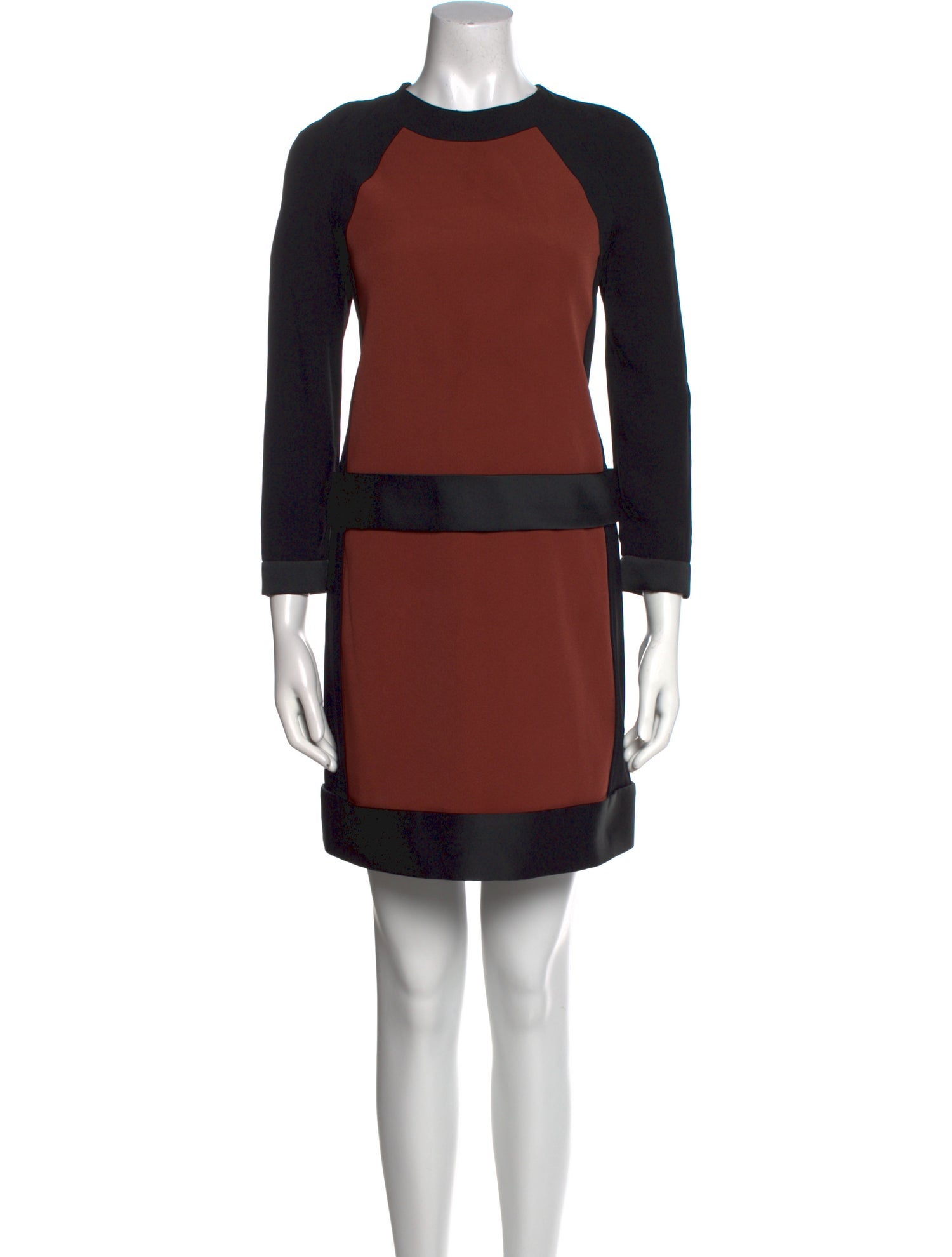 Victoria Victoria Beckham Colorblock Pattern Mini Dress