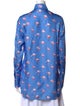 Victoria Victoria Beckham Silk Floral Print Button-Up Top