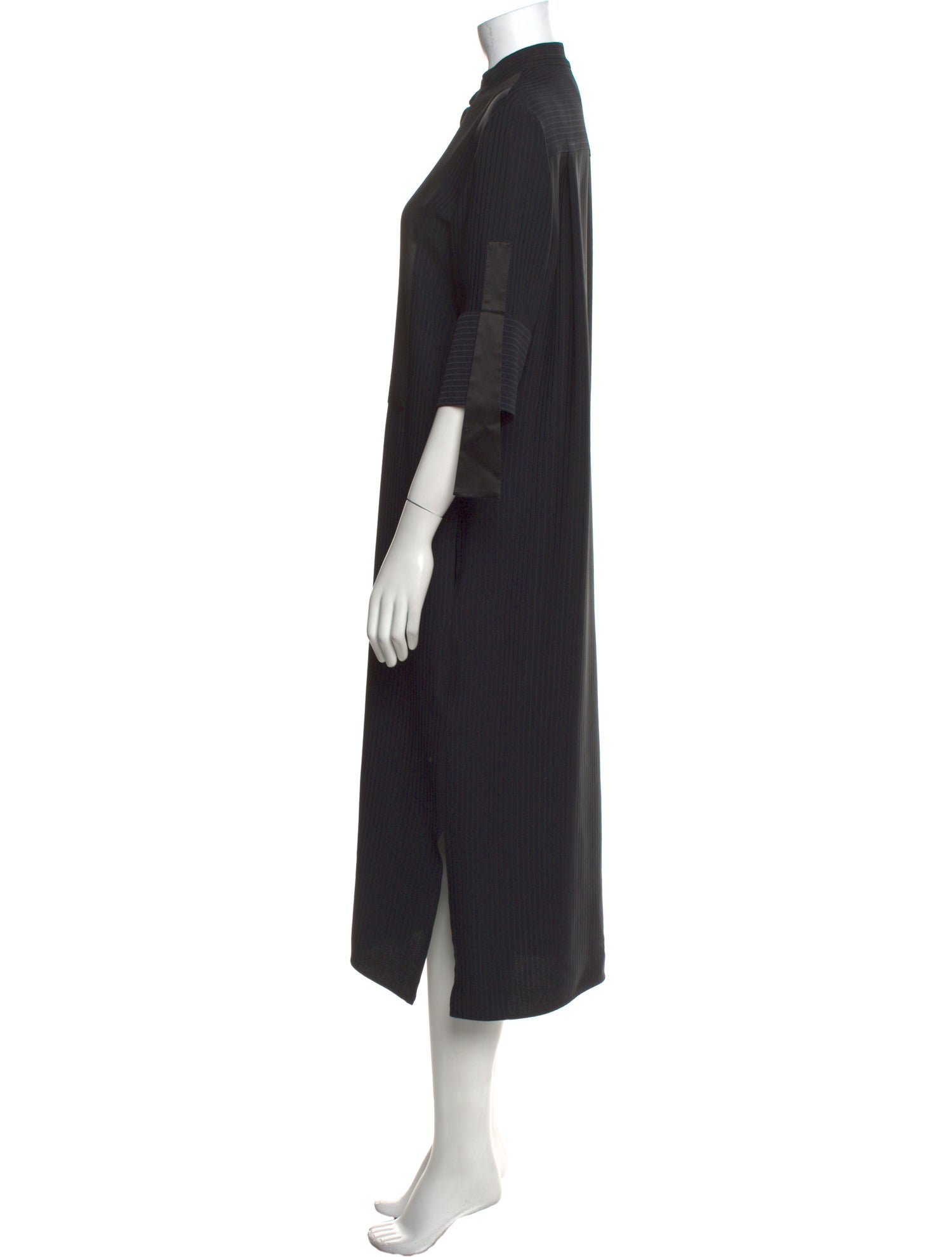 Victoria Victoria Beckham Mock Neck Midi Length Dress