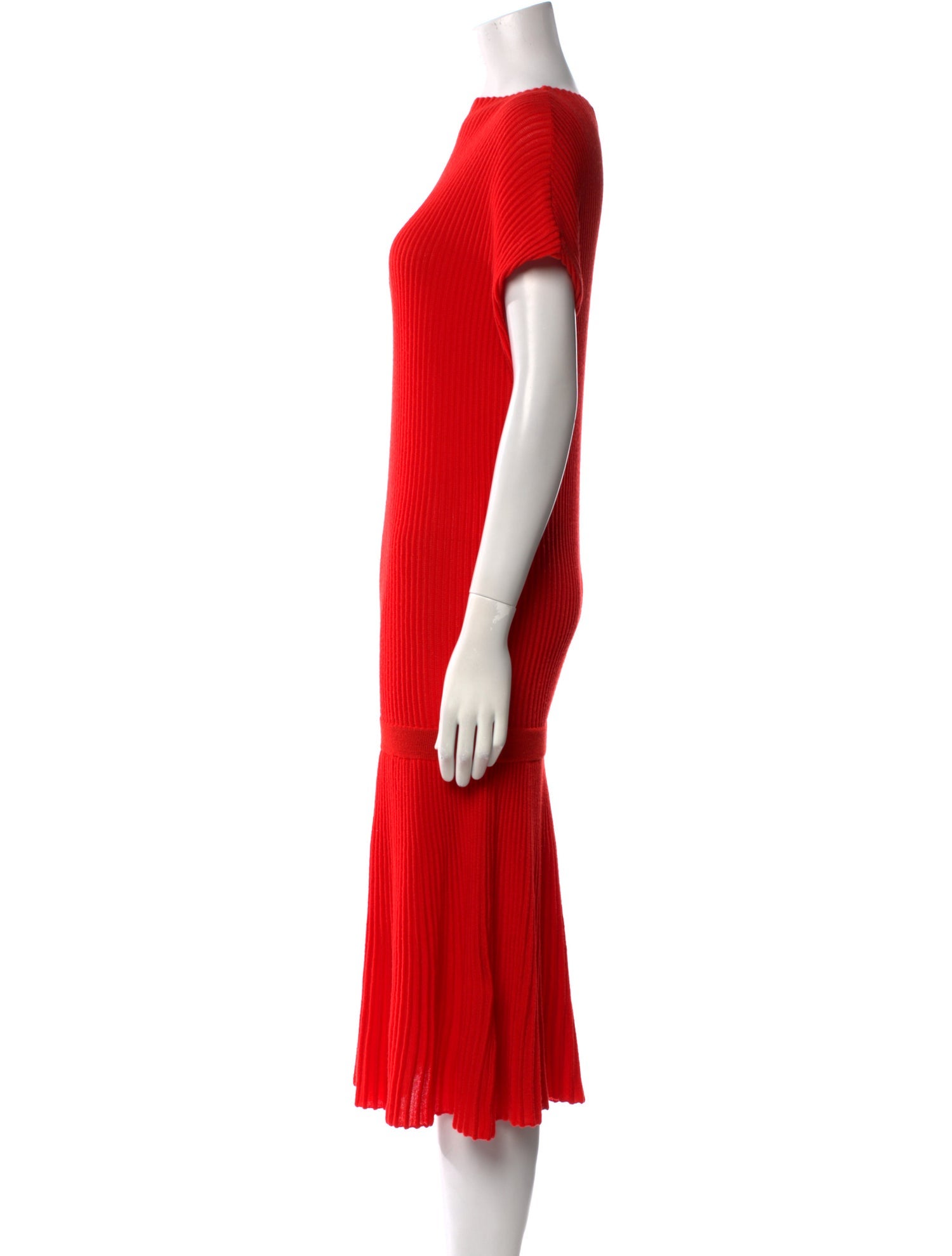 Victoria Victoria Beckham Wool Knee-Length Dress