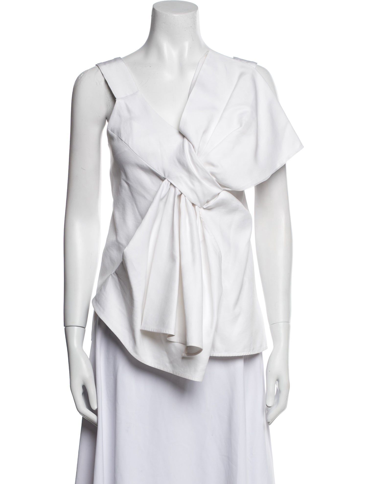 Victoria Victoria Beckham V-Neck Sleeveless Blouse