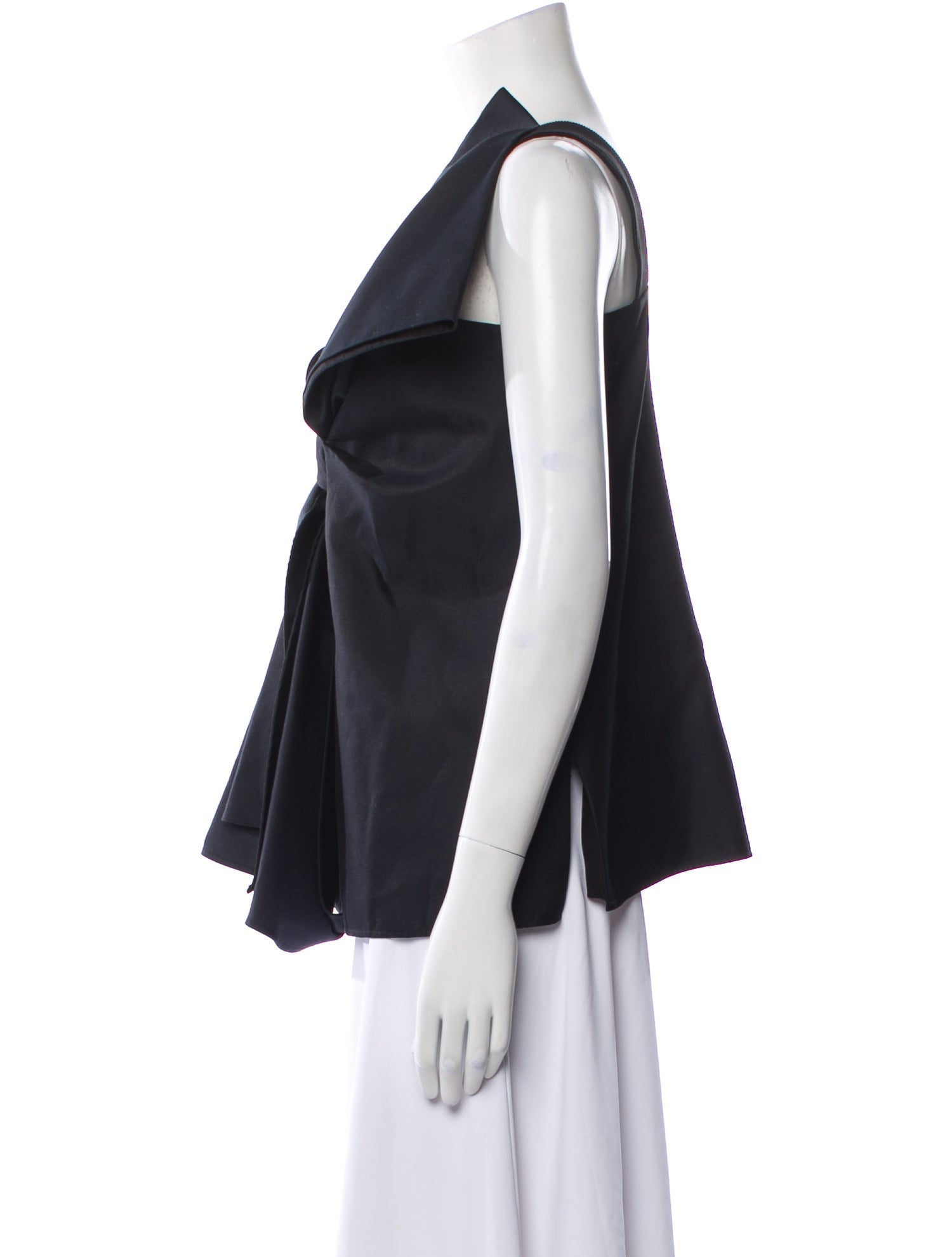 Victoria Victoria Beckham V-Neck Short Sleeve Blouse