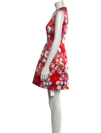 Victoria Victoria Beckham Floral Print Mini Dress