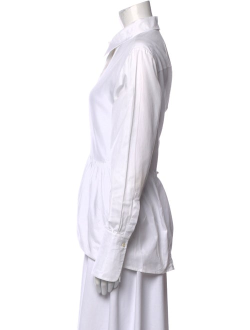 Victoria Victoria Beckham Three-Quarter Sleeve Button-Up Top