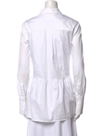 Victoria Victoria Beckham Three-Quarter Sleeve Button-Up Top