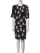 Victoria Victoria Beckham Silk Knee-Length Dress