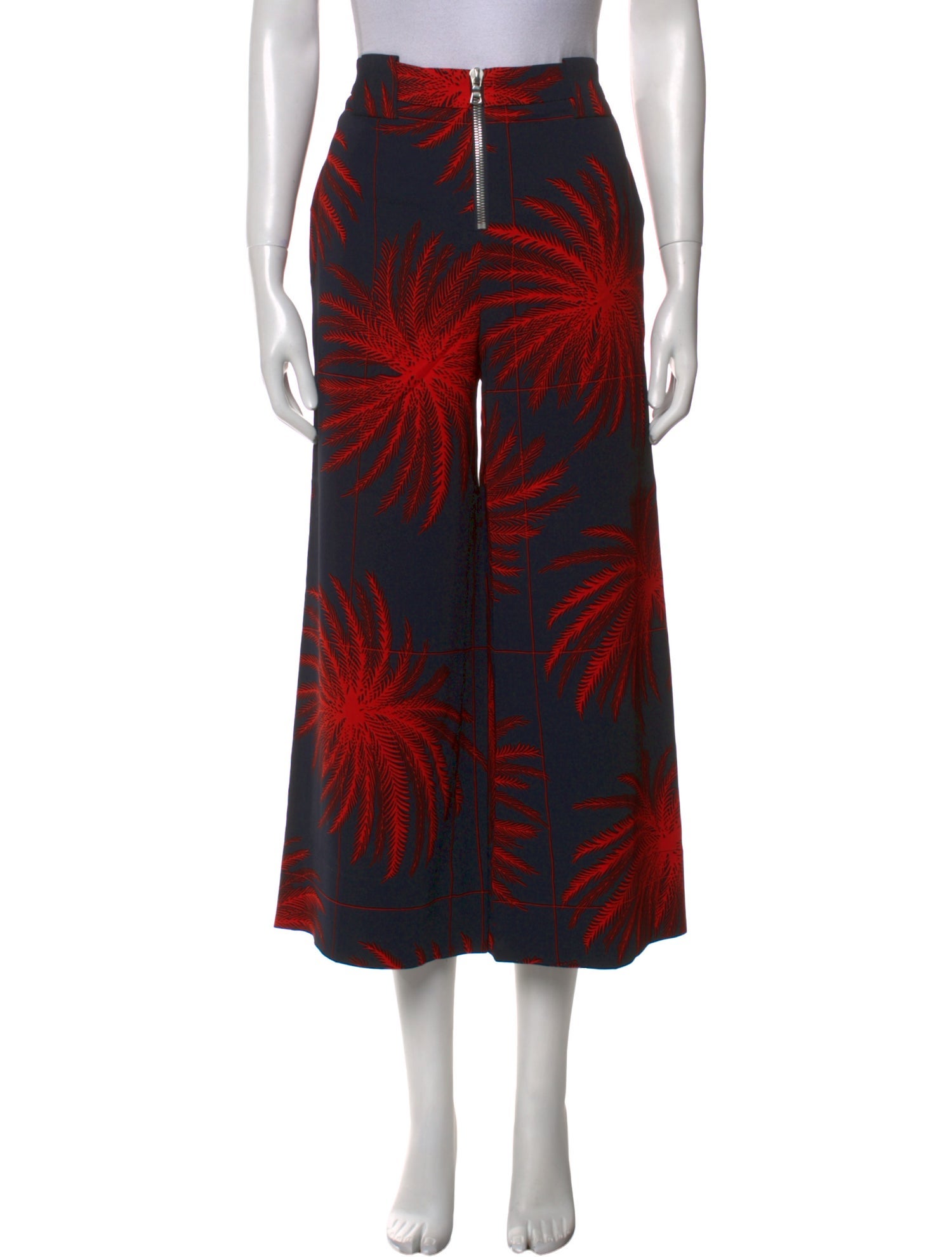 Victoria Victoria Beckham Printed Wide Leg Pants