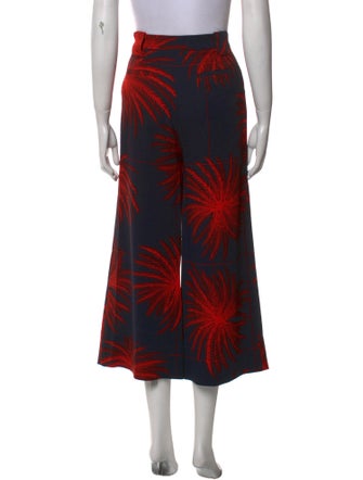 Victoria Victoria Beckham Printed Wide Leg Pants