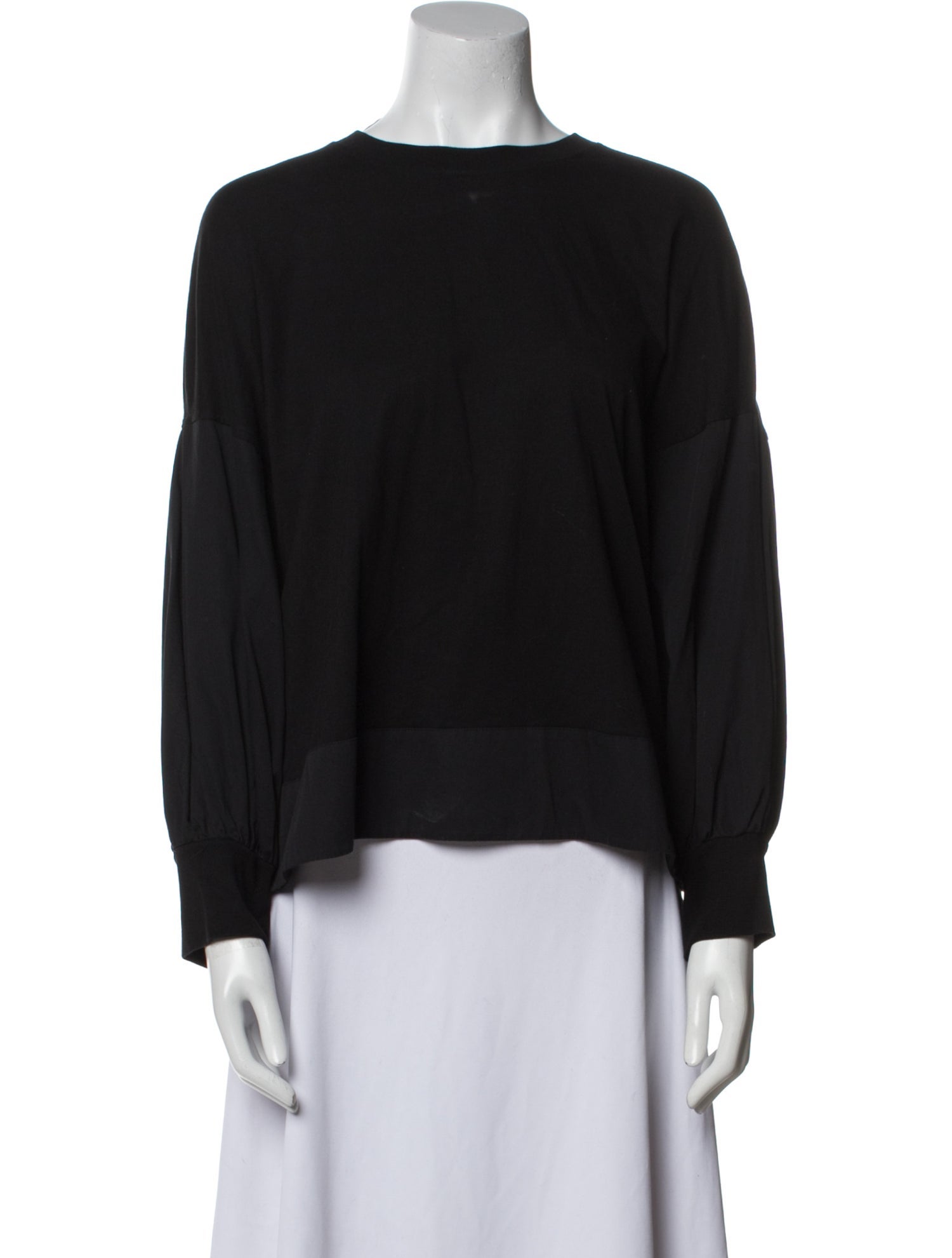 Victoria Victoria Beckham Bateau Neckline Long Sleeve Sweatshirt