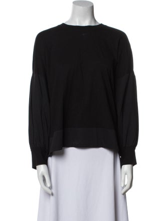 Victoria Victoria Beckham Bateau Neckline Long Sleeve Sweatshirt