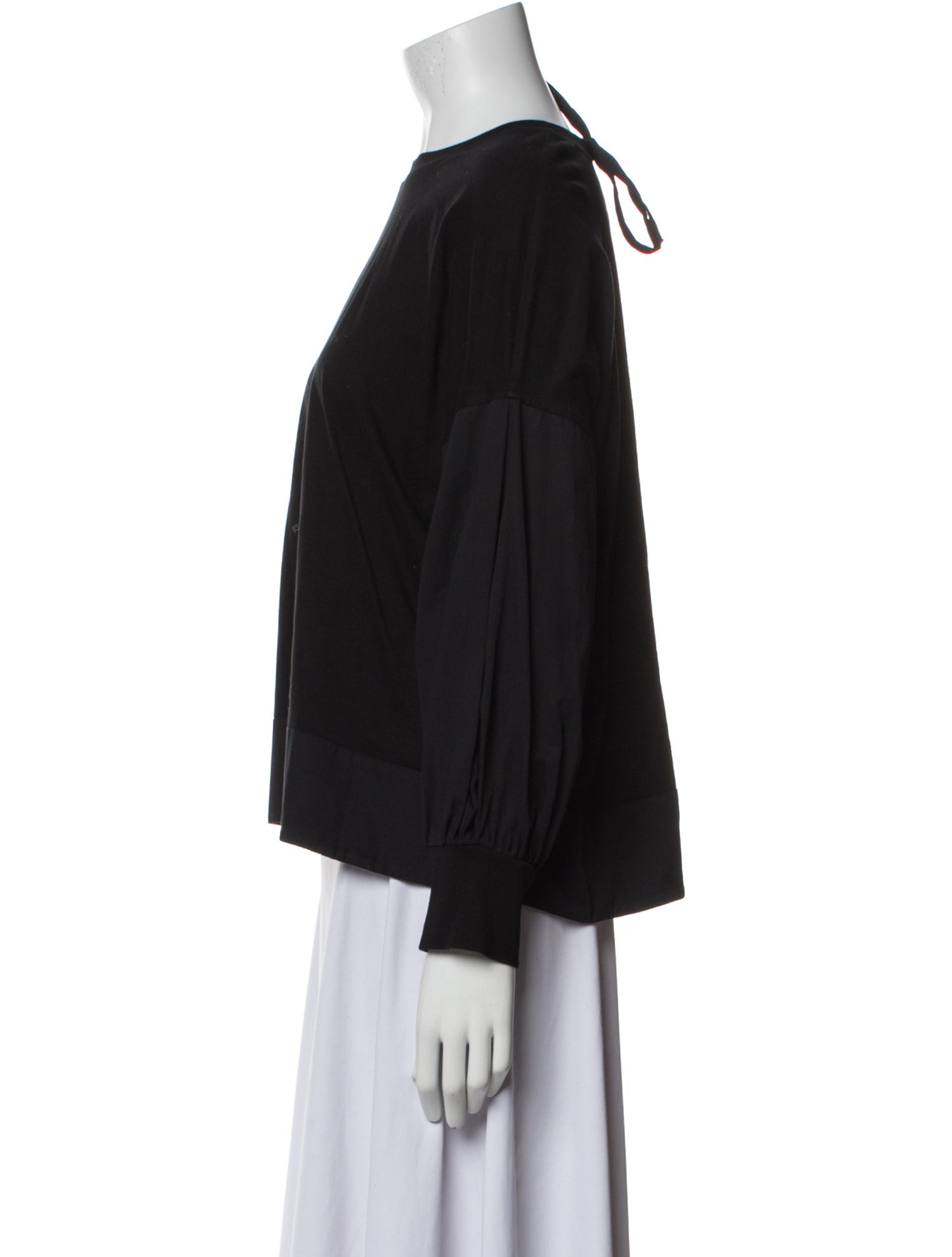 Victoria Victoria Beckham Bateau Neckline Long Sleeve Sweatshirt