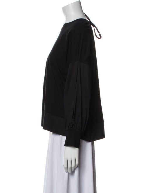 Victoria Victoria Beckham Bateau Neckline Long Sleeve Sweatshirt