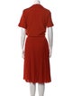 Victoria Victoria Beckham V-Neck Midi Length Dress