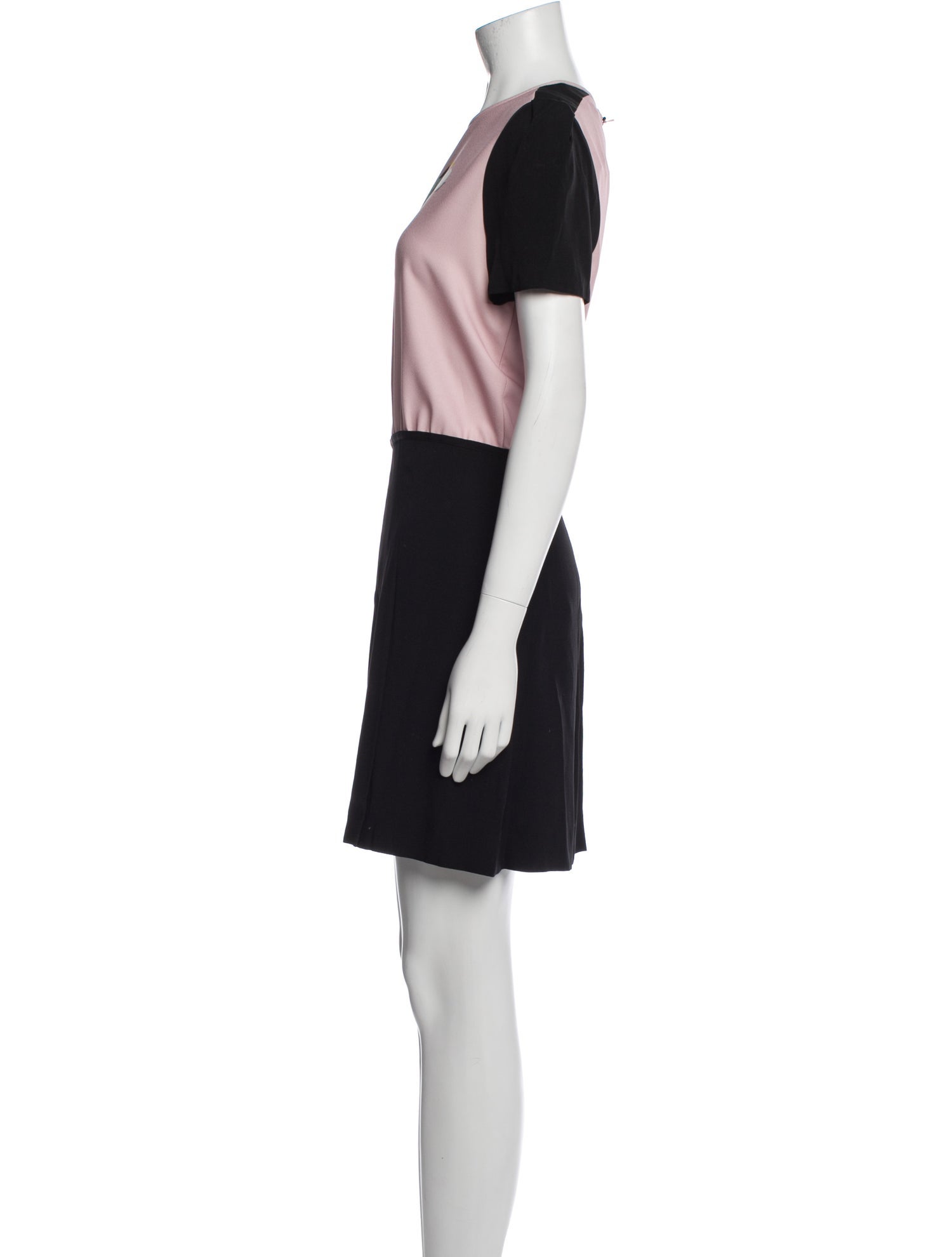 Victoria Victoria Beckham Colorblock Pattern Mini Dress w/ Tags